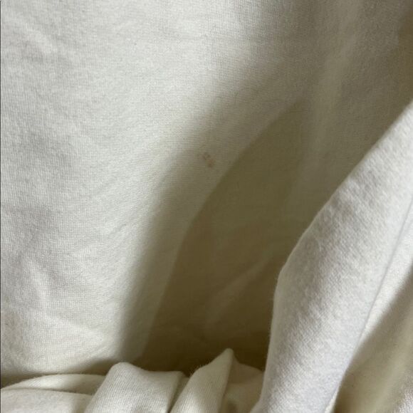 X2 NYC Size OSFM White Cream Oversized ‘LA’ Sweatshirt w/Wrap Around Tie Sleeves - Picture 6 of 7